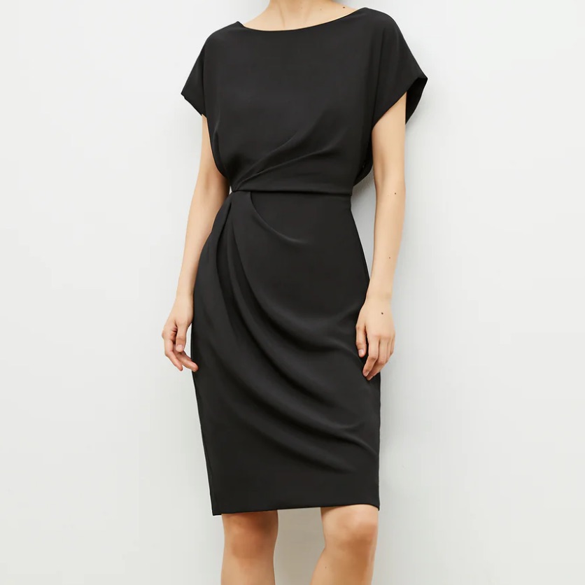 Mm Lafleur Dress, Jillian 3.0 In Eco Heavy Soft Wave, Black